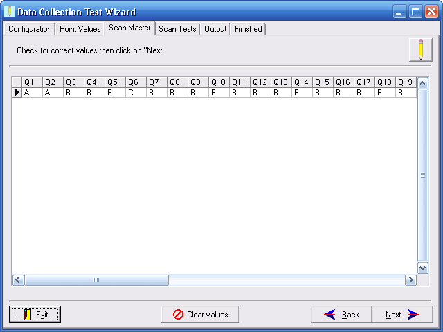 OMR test scoring - Scan Master
